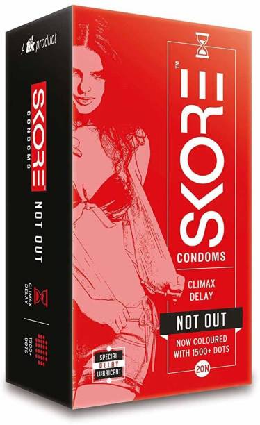 SKORE Not Out Condoms (Pack of 20 pieces) Condom (10S) Condom