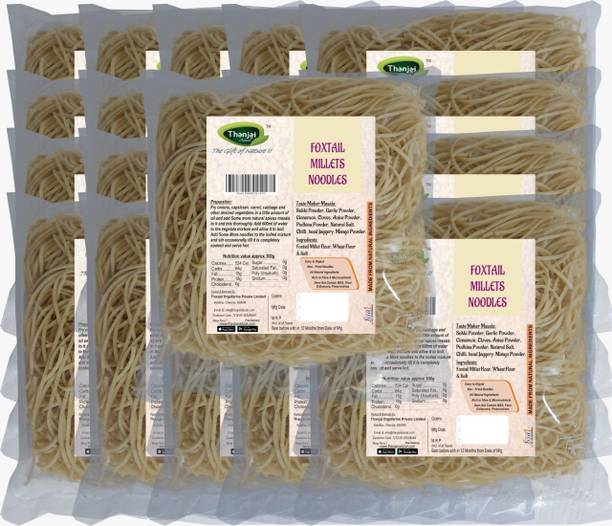 THANJAI NATURAL Foxtail Millets Noodles 180g X 20 (Processed with Natural Ingredients , No Chemicals and No Preservatives) Hakka Noodles Vegetarian