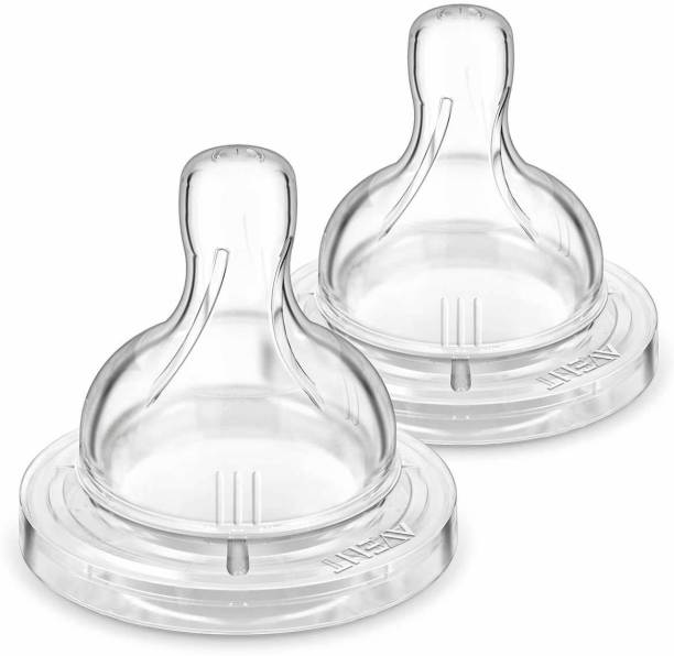 Philips Avent Classic/ Anti colic Teat One Slot Variable Flow - 3months+ (2Pc. Pack) Medium Flow Nipple