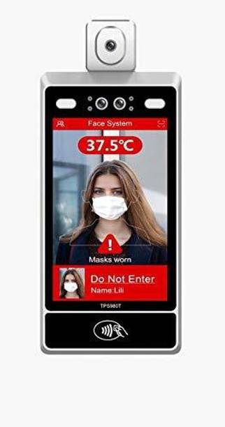 TELPO Body temperature detection dynamic face recognition tablet with 8 inch Touch Screen Display with Hiemann thermal camera a1 Thermal Imager