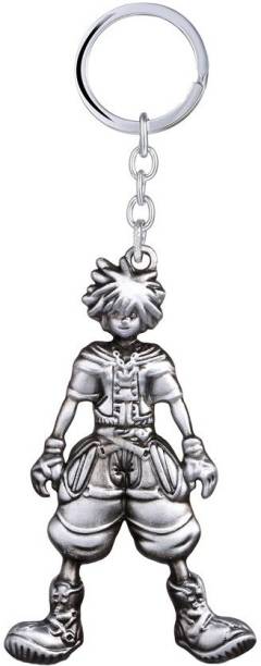PA08Prise Kingdom Hearts Movie Sora Silver Keychain Met...