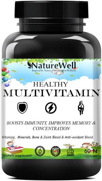 Naturewell Multivitamin For Men, Multivitamin Women, Multivitamin Kids (60 N K)