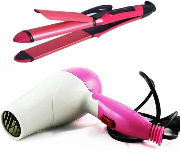 SPEARDUNE 2in1 Hair Curler + Straightener & hair Dryer Personal Care Appliance Combo Hair Dryer