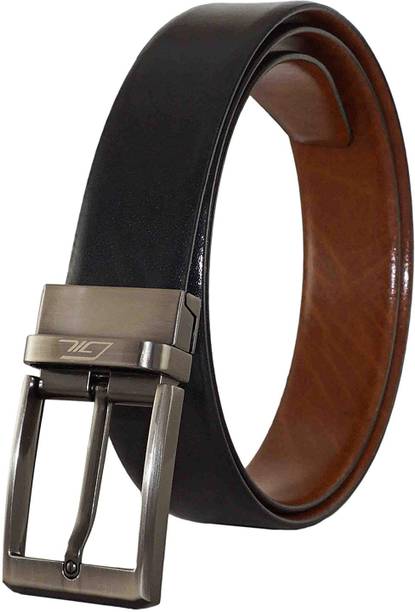 GIL Men Black, Brown Genuine Leather Belt