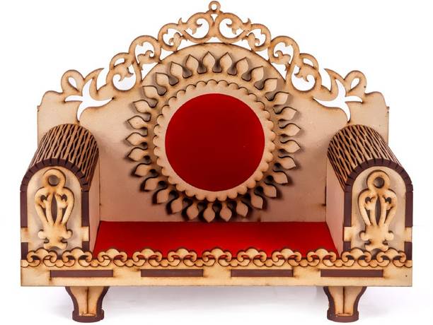 HIOLTY Wooden Singhasan For Home | Singasan For God | Small temple | Solid Wood Home Temple