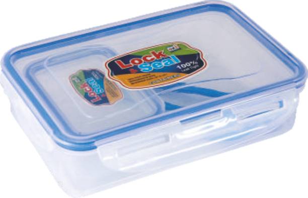 SKI Transparent Lock and seal 550 Plastic Lunch Box 2 Containers Lunch Box