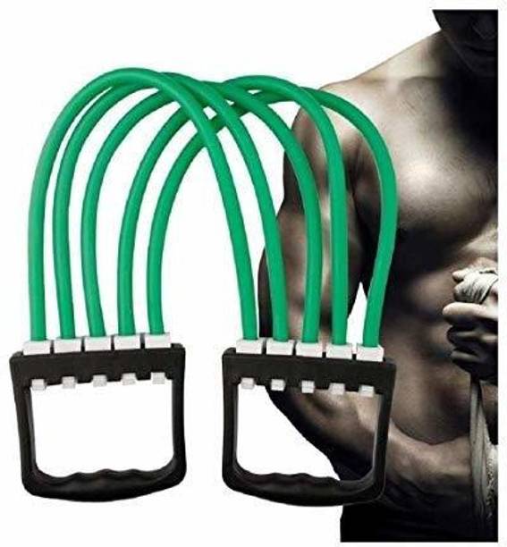 Ample Wings Adjustable Multi-Function 5 Rubber Tubes Chest Expander/Chest Developer Resistance Tube