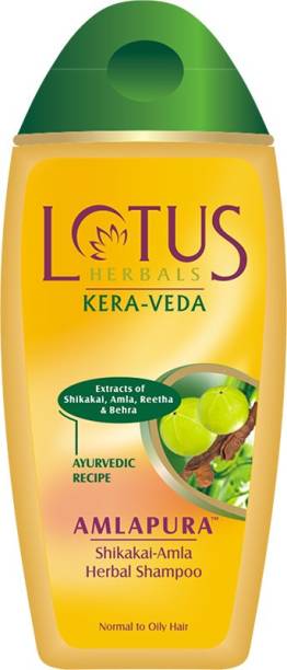 LOTUS Herbals Kera-Veda Amlapura Herbal Shampoo 200 ml Pack of 2