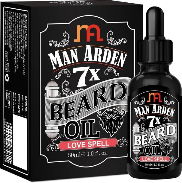 Man Arden 7X Beard Oil 30ml (Love Spell) - 7 Premium Oils Blend Supports Beard Growth & Nourishment Hair Oil