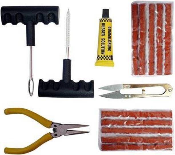 KVA Complete Tubeless Tyre Puncture Repair Kit ट्यूबलेस टायर पंक्चर रिपेयर किट