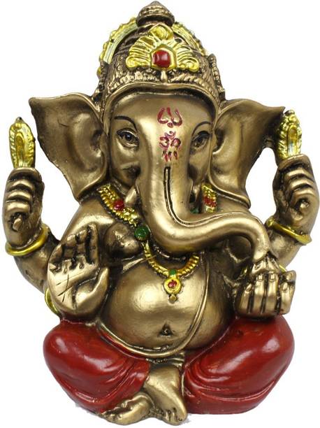 BlankLeaf BlankLeaf Hindu God Shri Ganesh statue lord Ganesha idol Bhagwan Ganpati Decorative Showpiece Decorative Showpiece  -  10 cm