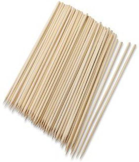 Royals Bamboo Skewers/Kabab/Burger/Barbecue Sticks 10 inch (Pack of 100) Disposable Bamboo Roast Fork