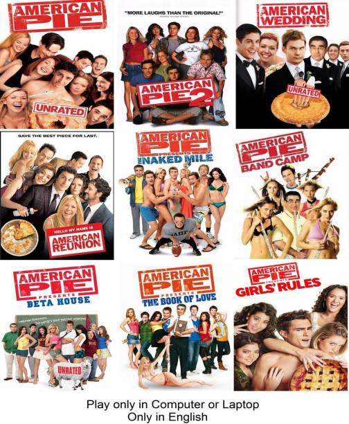 American Pie Film series (9 Movies) only in English play only in Computer or Laptop HD Quality without Poster
