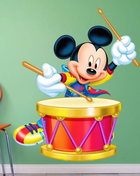 BAALKRISHNA WALL STICKER 62 cm MICKEY MOUSE Self Adhesive Sticker