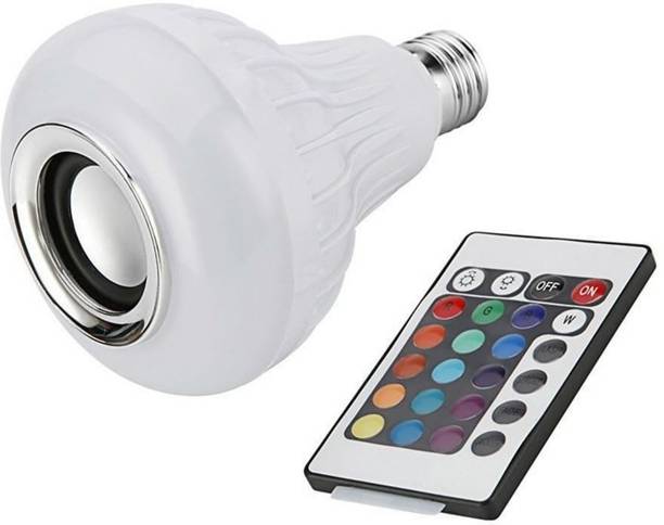 IMMUTABLE RTU_MI1_LED RGB Bluetooth Speaker Bulb Wireless Music Playing Light Lamp with Remote Controller Light changing bulb 20 W Bluetooth Speaker