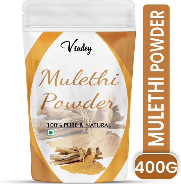 vsadey Natural Licorice Root Powder (mulethi) Hair Shine Hair-Fall Treatment Hair Pack 400g (Pack of 1)