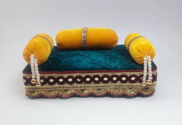 R D Handicraft Thakur ji singhasan, Laddu gopal singhasan, Kahna ji singhasan Silk All Purpose Chowki