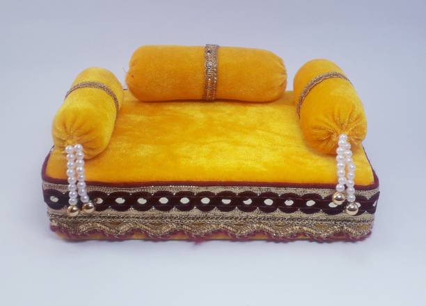 R D Handicraft R D Handicraft Thakur ji Singhasan, Laddu Gopal ji Singhasan, Bal Gopal ji Singhasan Silk All Purpose Chowki