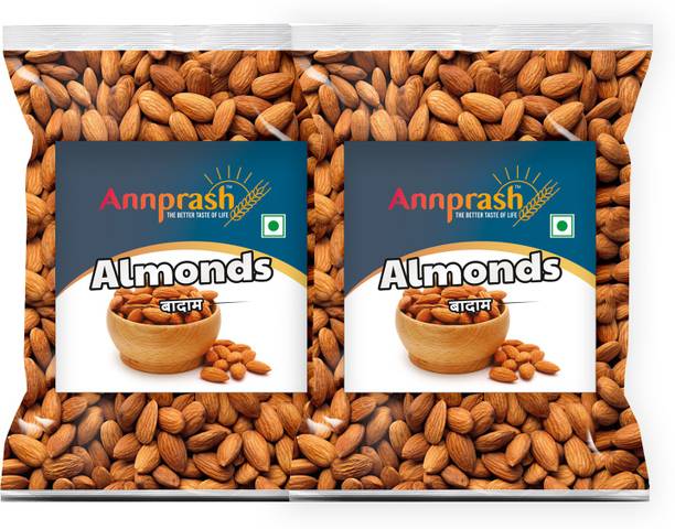 Annprash Premium Quality Almonds/ Badam - 500GM (250GMx2) Almonds