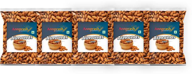 Annprash Premium Quality Almonds/ Badam - 1.25KG (250GMx5) Almonds