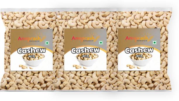 Annprash Premium Quality Cashew/ Kaju - 750GM (250GMx3) Cashews