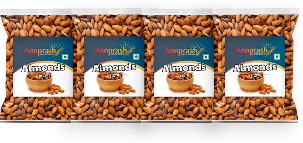 Annprash Premium Quality Almonds/ Badam - 1KG (250GMx4) Almonds