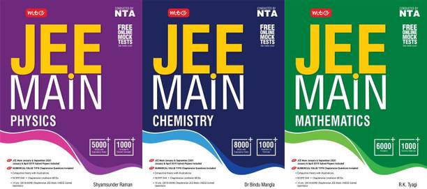 MTG JEE Main Physics, Chemistry & Mathematics Combo. ( Set Of 3 Books ) ( 2021 )