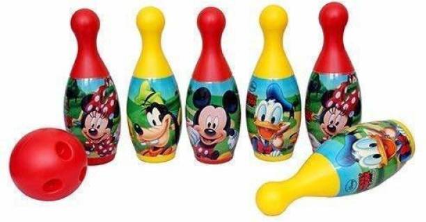 zokato Disney Mickey Mouse And Friends Bowling Set (Color May Vary) Sports Bowling Set