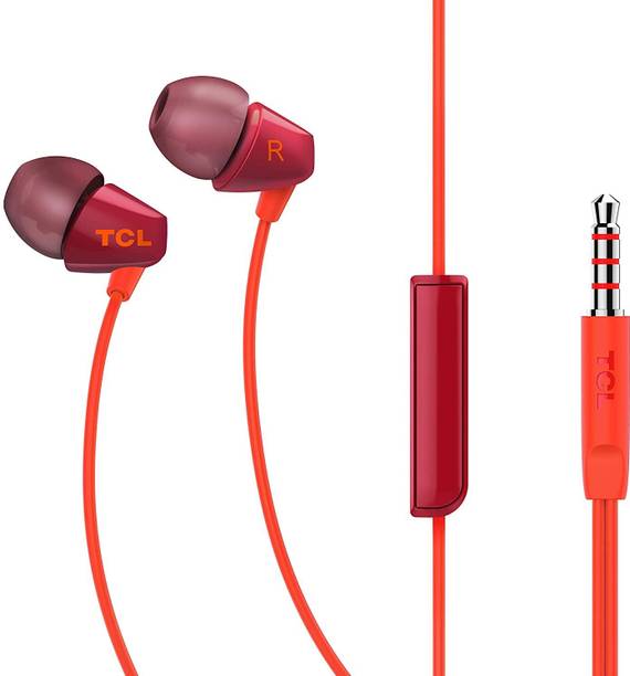 TCL SOCL100 Wired Headset Sunset Orange, In the Ear
