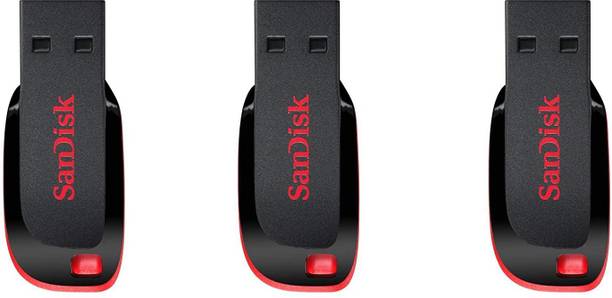 SanDisk Cruzer Blade USB Flash Drive 32 GB Pen Drive Compatible with Laptop USB 2.0 Plastic Case