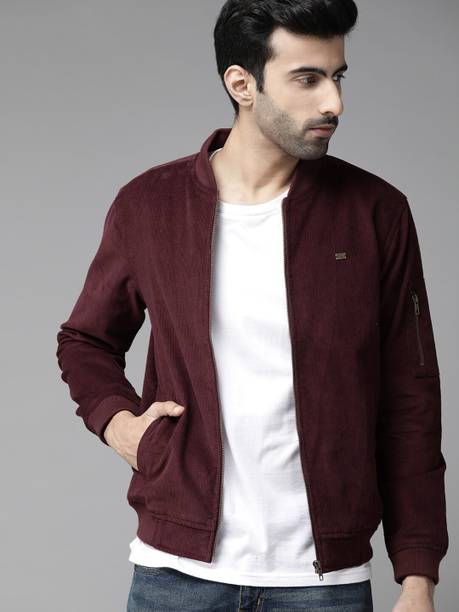 Jacket maroon colour best sale