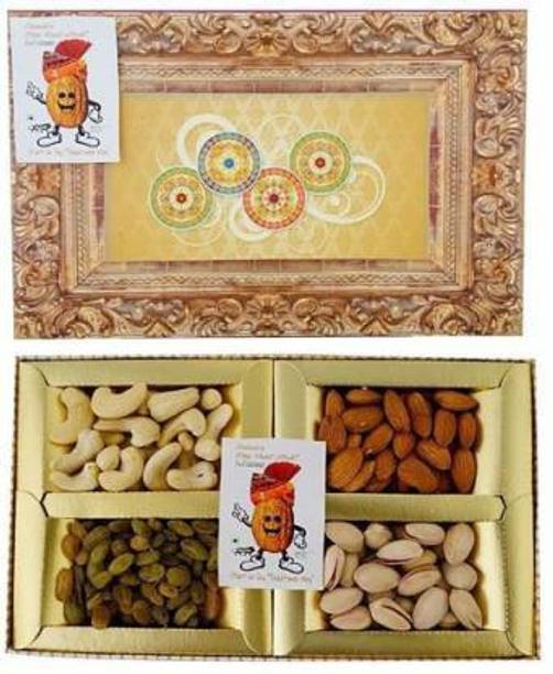 Sainik's Dry Fruit Mall Dry Fruit Mall - Start UR Day "Traditional Way" Diwali Gifts of Dry Fruits Hamper/Dry Fruit Gift Box, 200 Grams Assorted Nuts