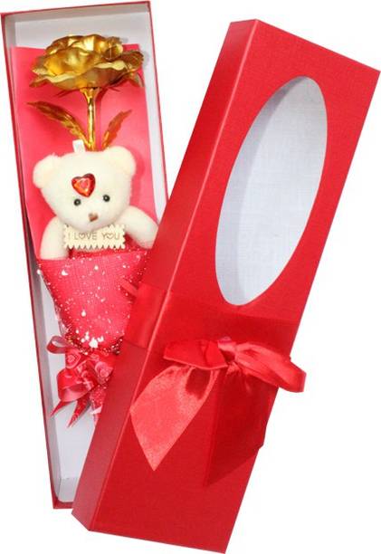 Revive Artificial Flower, Soft Toy Gift Set