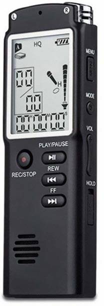 Sekuai Digital Voice Activated Recorder MP3 Player Rechargeable Earphone Collar Mic 8 GB Voice Recorder
