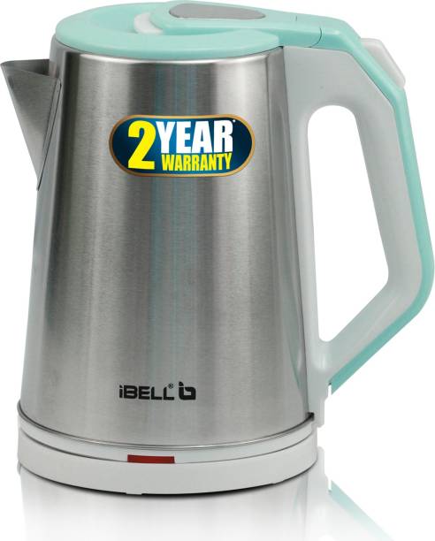 iBELL SEKC18L 1500 W Stainless Steel High Polished Electric Kettle, 1.8 Litre, Silver Electric Kettle