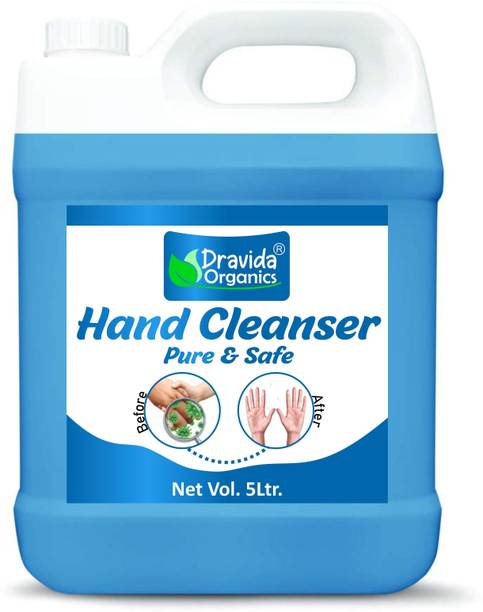 Dravida Organics Anti-Bacterial Alcohol Based  / Hand Cleanser Hand Sanitizer Can