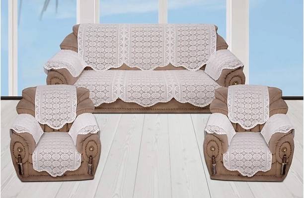 croox Cotton Floral 3+1+1 Seater Sofa Cover