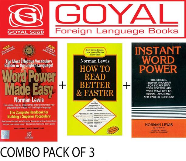 Word Power Made Easy + How To Read Better And Faster + Instant Word Power (Set Of 3 Books)