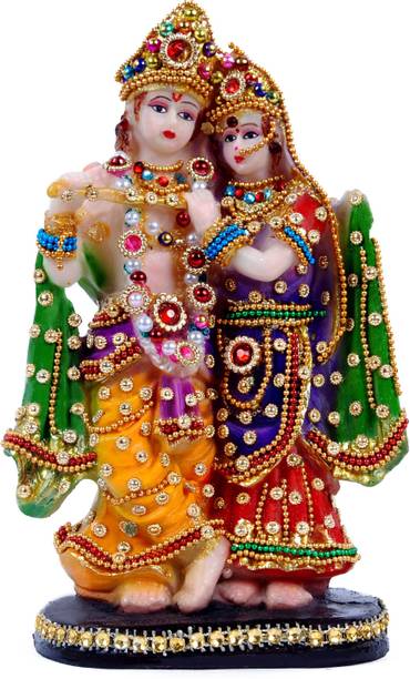 Green Value krishna radha idol,krishna radha statue,krishna radha murti,radha krishna statue Decorative Showpiece  -  22 cm