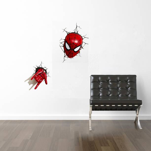 Decoration Designs 68 cm Spiderman Wall Sticker | Decorative Wall Sticker for Living Room, Bedroom, Office, Hall and Home Décor_GD664 Self Adhesive Sticker