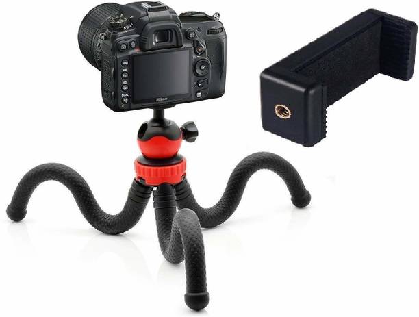 MOBONE ® Octopus Tripod Flexible Foldable Waterproof Extra Thick & Strong with Mobile Holder for All Smartphone, Action & DSLR Camera's Use of Photography, Video Recording Vloging YouTube Tripod Tripod
