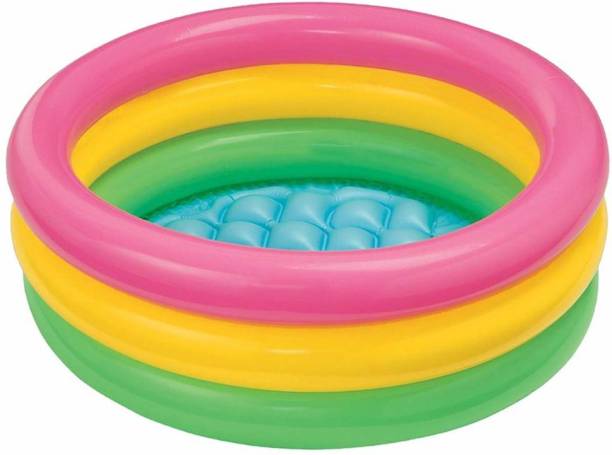 BHAVBHAV 3ft Inflatable Bath Tub With Air Pump For Kids Inflatable Pool (Multicolor) Pull Buoy