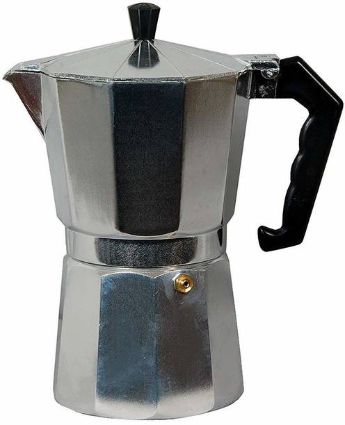 3d Creations Home Kitchen Use Aluminum Coffee Moka Maker Pot Top Expresso Latte Stove Percolator 9 Cups 450ML Capacity 9 Cups Coffee Maker