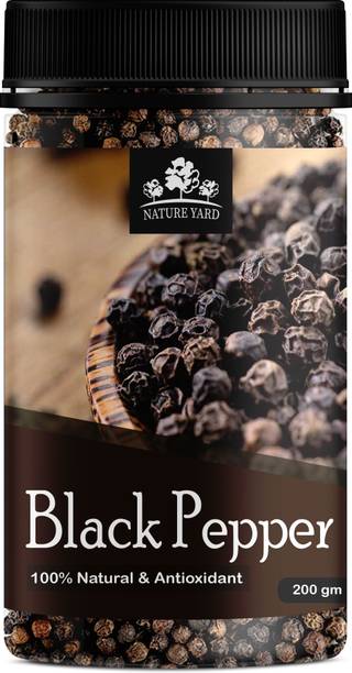 नेचर यार्ड Black Pepper Seeds Kali Mirch - 50 gm - 100% Natural and Antioxidant