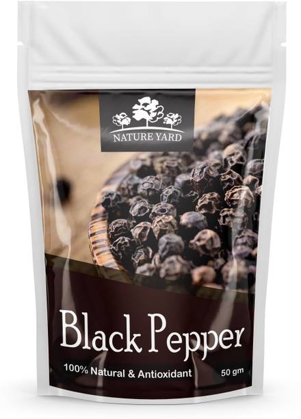 NATURE YARD Black Pepper Seeds Kali Mirch - 50 gm - 100% Natural and Antioxidant