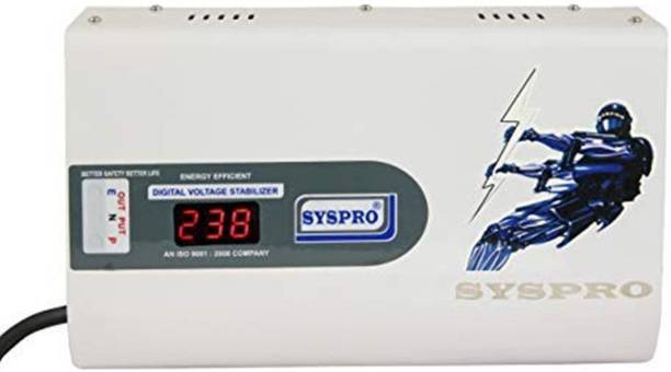 Syspro 5 KVA Digital Voltage Stabilizer for AC 2/Ton (160 V-290 V)