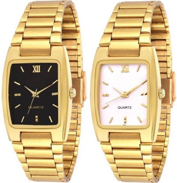 Standard Choice PACK OF 2 WEDDING STYLE FASHION HOT AND COOL SAFETY SHINE-ABLE Analog Watch  - For Men & Women