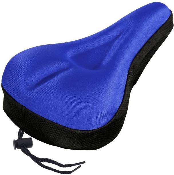 SHIVEXIM GEL COVER Bicycle Seat Cover Free Size (Blue) Bicycle Seat Cover Free Size