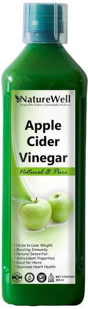 नातूरेवेलल Apple Cider Vinegar with Mother, Unflavoured Vinegar (500ML GR) Ultra विनेगर