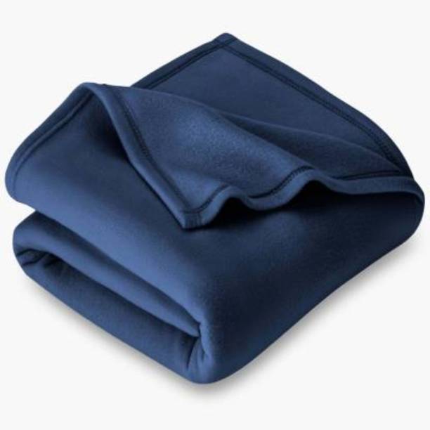 Supreme Home Collective Solid Single Fleece Blanket